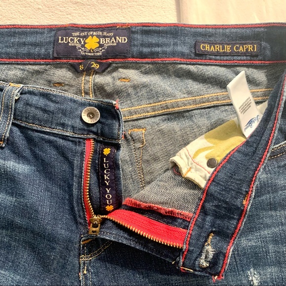 Lucky Brand Women’s Charlie Capri Jeans Size 8/29 - Picture 6 of 12